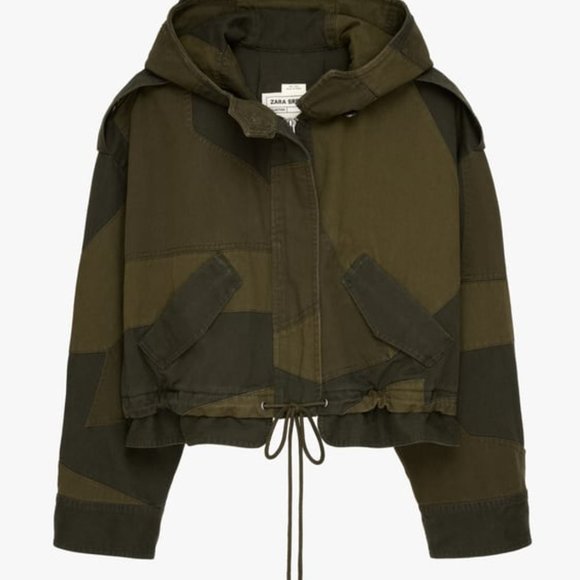 ZARA PATCHWORK JACKET S 4786 - Worn Once! - Picture 6 of 10